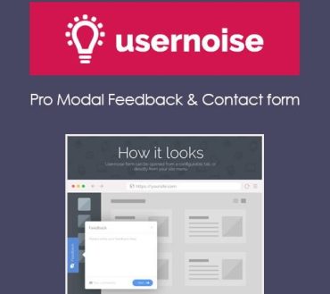 Usernoise Pro Modal Feedback & Contact form