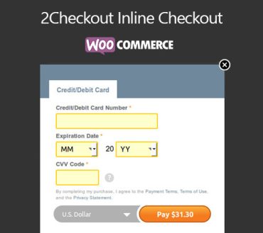 WooCommerce 2Checkout Inline Checkout