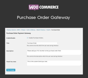 WooCommerce Purchase Order Gateway